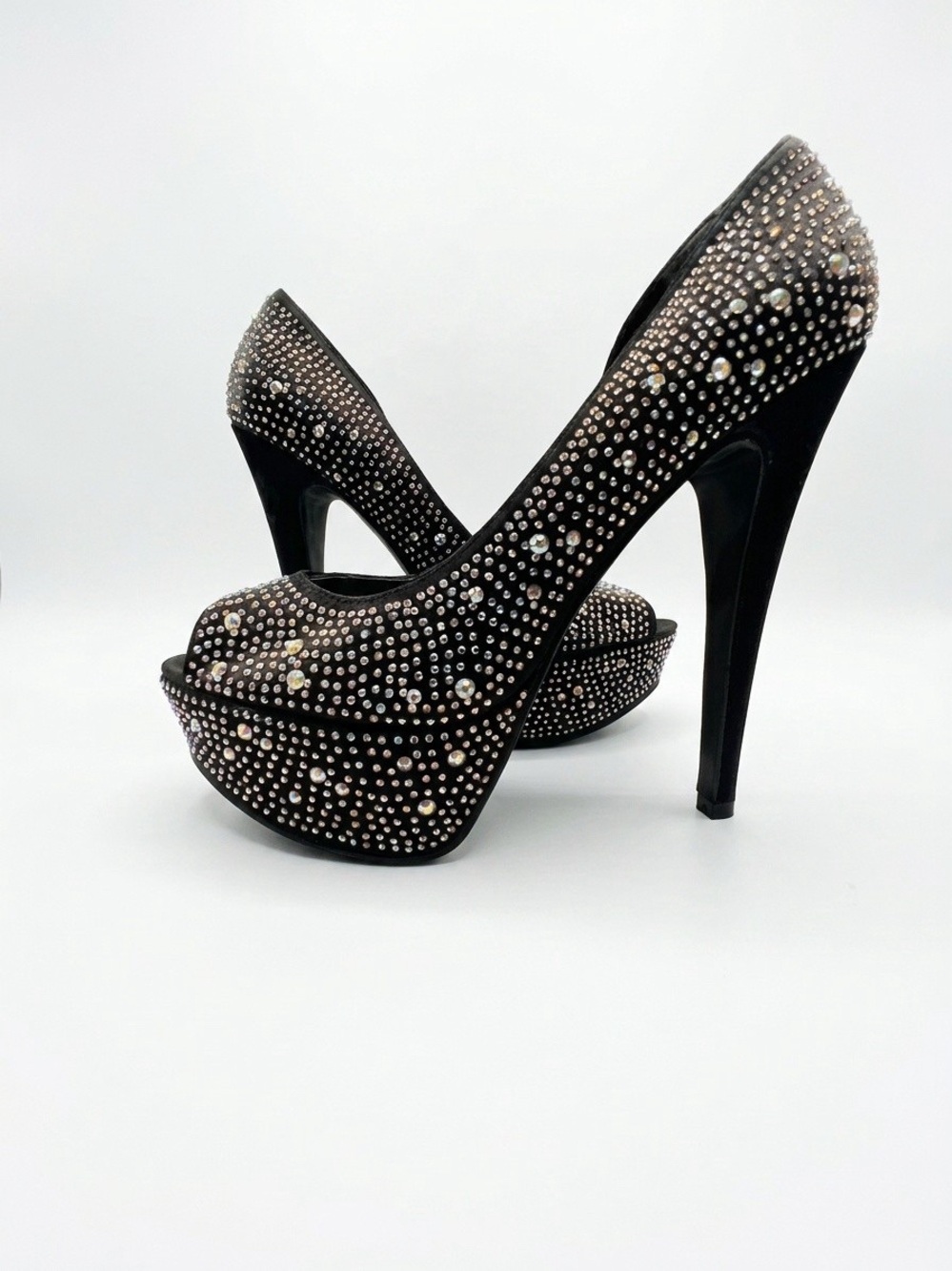 Bakers Black Crystal-Trim Slide Mule